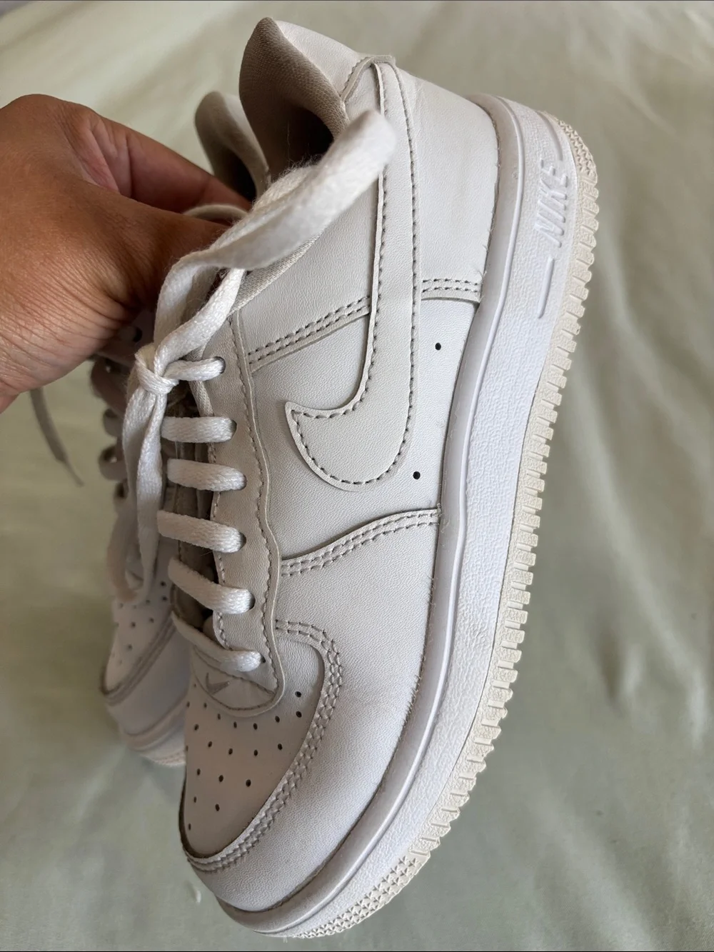 Kids Nike Air Force One White Low-Top Sneakers